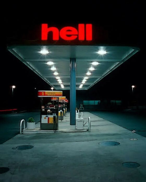 Hell gasolinera