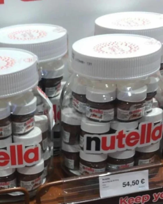 Frasco de frascos de Nutella